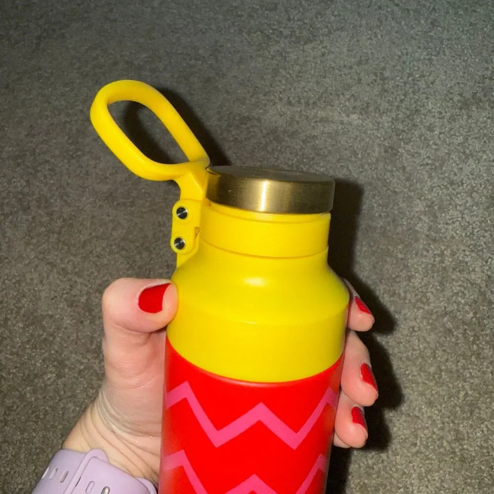 Target Rowing Blazers Vacuum Insulated Water Bottle Stainless Steel Red Pink NEW